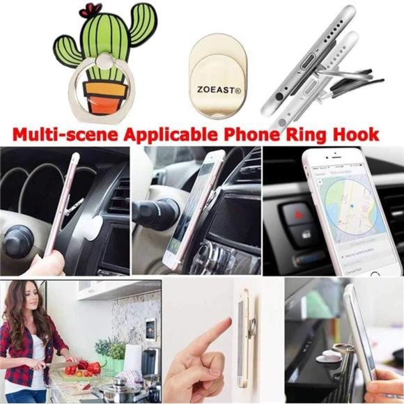 1PC Hot Desert Plant Phone Ring Universal 360°Adjustable Phone Case Finger Grip - Picture 3 of 7